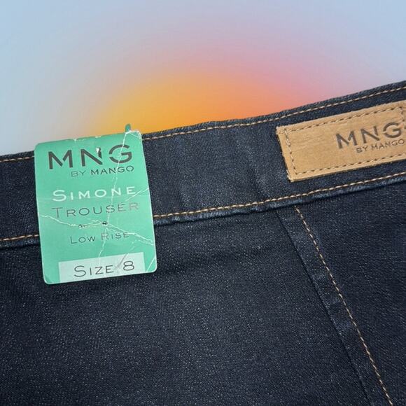 MNG by MANGO Women’s 8 Tall SIMONE Blue Jean Trouser - Picture 4 of 4